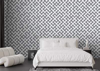 seamless round maze pattern background Wall mural