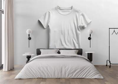 white t shirt template cotton fashion.  Wall mural