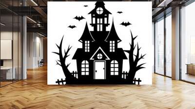 Haunted house vector illustration Wall mural