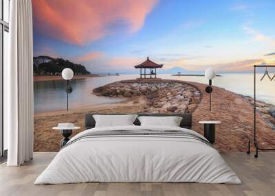 Karang beach Sanur, Bali, Indonesia in the morning Wall mural