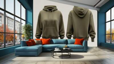 hoodie mockup white background Wall mural