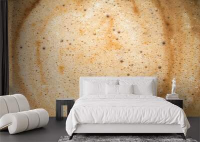 Close up image of hot coffee in white muck Wall mural