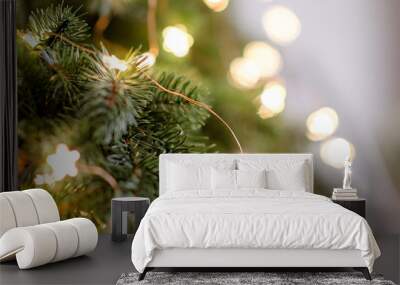 Cute Christmas stuff to create a festive atmosphere. Scenery for the New Year. Wall mural