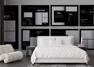 Architecture & Interior  portfolio design or  portfolio design template Wall mural