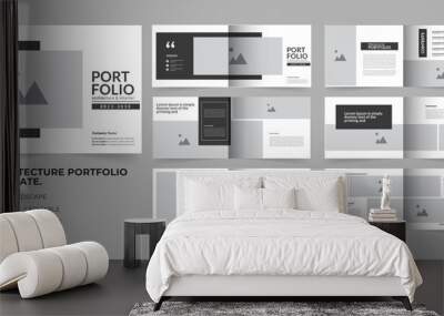 portfolio design architecture and interior portfolio template Wall mural