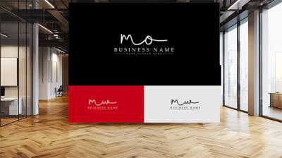 Signature MA m a Vector Icon Logo, Typographic ma Signature Logo for stylish wedding or unique business Wall mural