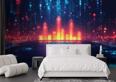 Digital Growth & Success Wall mural