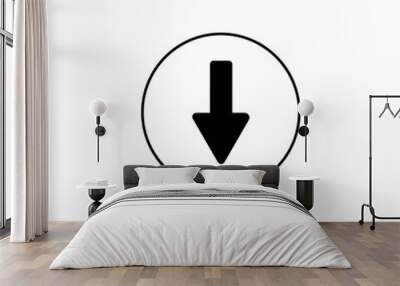 icon donwload editable stroke Wall mural