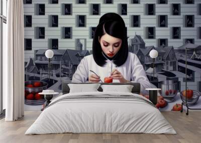 nutritionist, pop surrealism  Wall mural