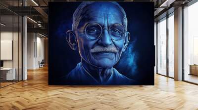 2nd October- gandhi jayanti vector illustration.vector
 Wall mural