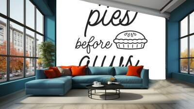 pies before guys eps design Wall mural