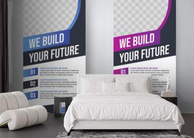 Corporate rollup or X banner design template Wall mural