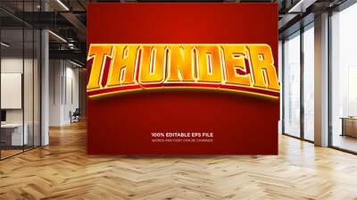 Thunder editable text style effect	
 Wall mural