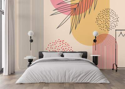 abstract boho contemporary wall art collection Wall mural