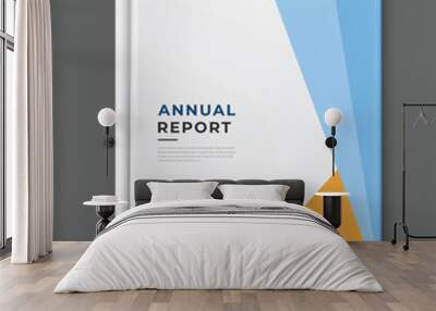 annual report template cover design Wall mural