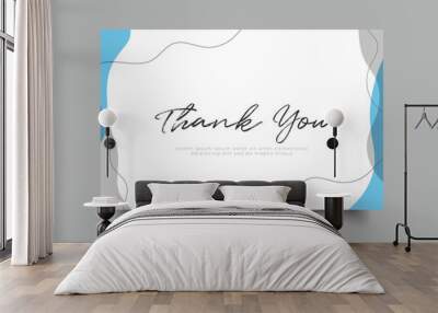 thank you card template design Wall mural