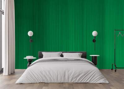 Vertical stripes in green tones with dark green background. striped vertical lines textured background, rendering illustration Wall mural