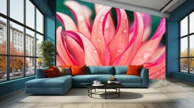 Pink Flower Macro Wall mural