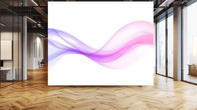 Abstract Wavy Design in Vibrant Colors Wall mural