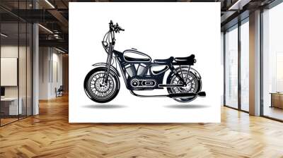 old design motorbike black and creative look .symbol normal ride Wall mural