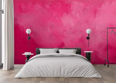 Grunge watermelon pink textured background Wall mural