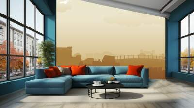 bucharest vector illustration design Wall mural