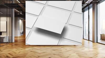 Blank slides presentation mockup Wall mural