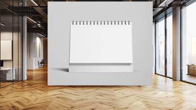 Desk calendar mockup blank Wall mural