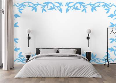 Blue abstract frame background illustration Wall mural