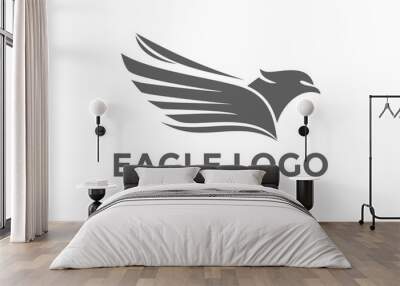 Eagle logo design vector template Wall mural