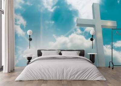 cross in the sky Wall mural