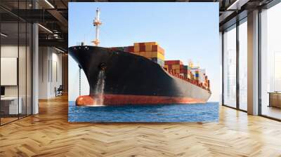 container ship Wall mural