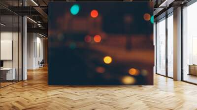 city traffic blur background Wall mural