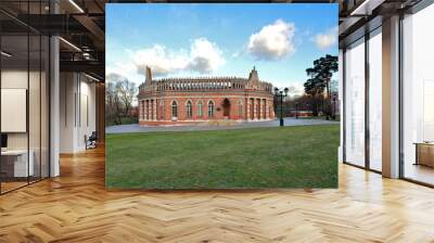 Building of Second Cavalry Corps in Moscow Museum Park Tsaritsyno Wall mural