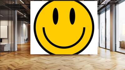 smiley icon smiling face flat style Wall mural