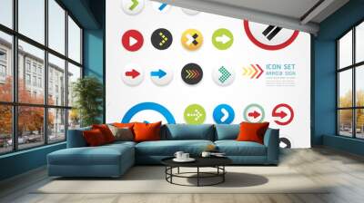 arrow icons design set / can be used for infographics   / graphi Wall mural