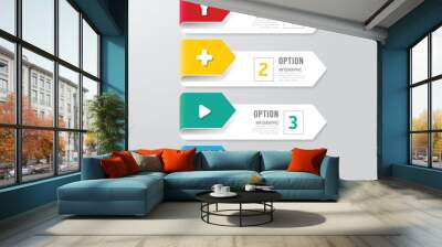 Modern infographics design options banner. Vector illustration. Wall mural