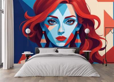 Digital painting art Wall mural