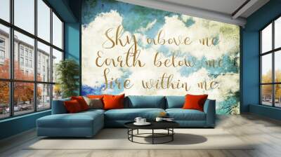 Spiritual quote Wall mural