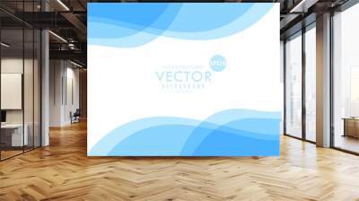 vector background wallpaper abstract wave business company card, web, presentation template Wall mural