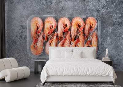 Extra large tiger prawns Wall mural