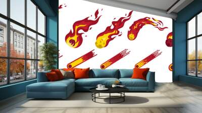 Meteor Illustration Wall mural