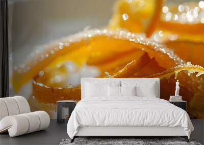 candied orange peel delicious and fresh, gourmet homemade food Wall mural