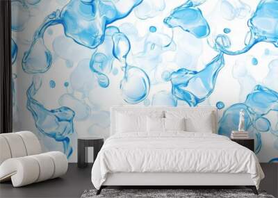 Aqua Abstract Pattern Wall mural