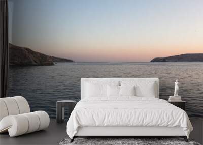 Beautiful Sunset bay at the Mediterranean, Sardegna Wall mural