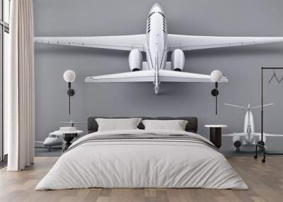 Passenger jet airplane transportation flight aircraft Wall mural