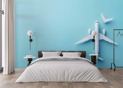 Passenger jet airplane transportation flight aircraft Wall mural