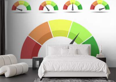 different Rating meters Wall mural