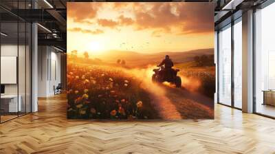 Sunset ATV Adventure Wall mural