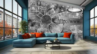 Internet abstract Wall mural